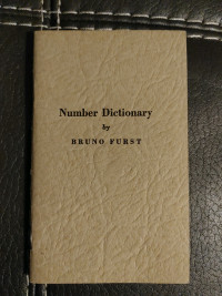 1957 Memory and Concentration Studies Number Dictionary
