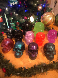 Custom Epoxy skulls two sizes many colours