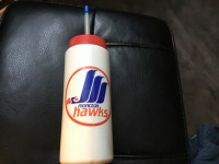 Moncton Hawks water bottle  111/2 inches tall