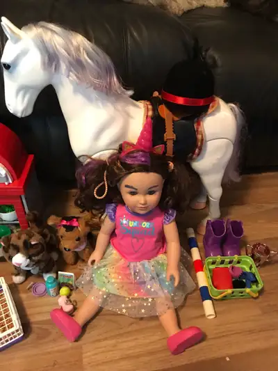 Kids dolls, stuffies ,and toys, View more