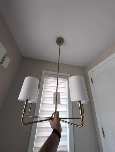 Foxdale 5-Light Satin Brass Chandelier, View more