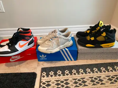 Shoe bundle ( jordan 4, jordan 1, adidas Ozweego ), View more