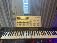 Roland Alpha Juno 2  analog synthesizer + Novation Zrro SL MkII 