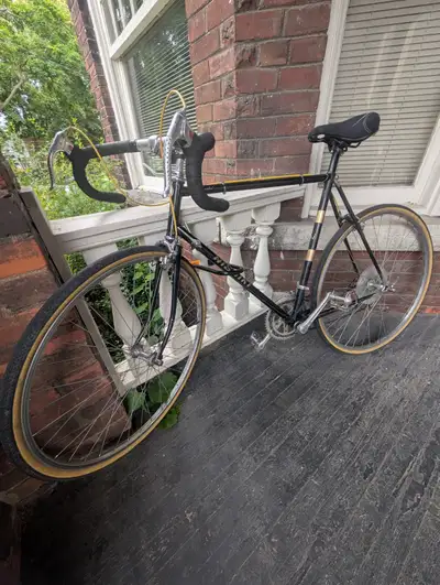 Black Nishiki Continental road bike (56 cm) - Shimano 600, View more