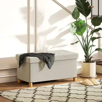 Velvet Upholstered Foldable OttomanStorage Ottoman Bench , View more