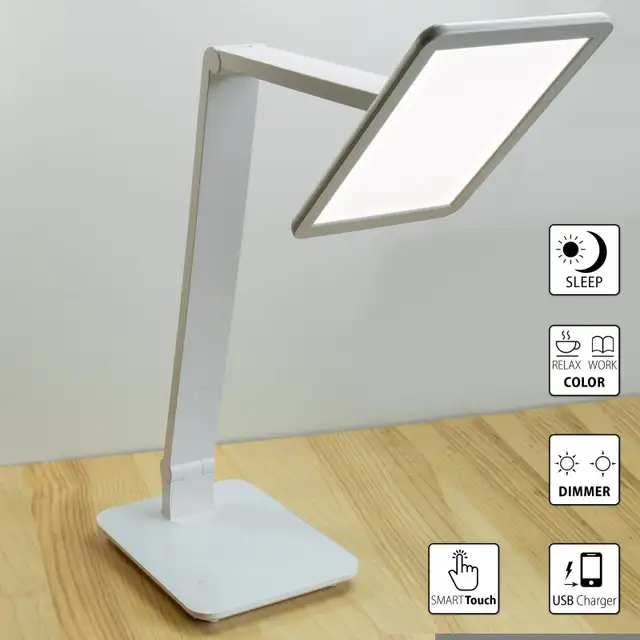 Smart Touch White LED Desk Lamp w/ Infinite Positions & Features in Indoor Lighting & Fans in Kitchener / Waterloo - Image 8
