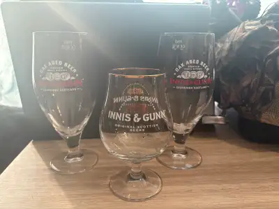 Innis & Gunn Beer Glasses $10 each , View more