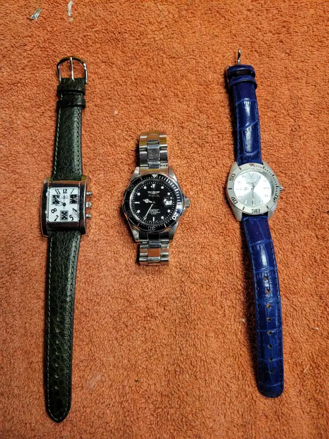 Invicta watches in excellent condition. Chronograph, Diver and s