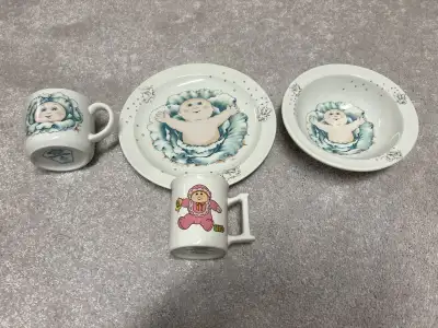 1980’s Cabbage Patch Kids dish set, View more