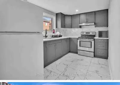 Walkout basment with 2 bedrooms and 1 bathrooms, kitchen with refrigerator and stove avaliable, all...