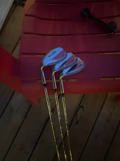 Power build left handed wedges 52 56 60 degree $60 all three