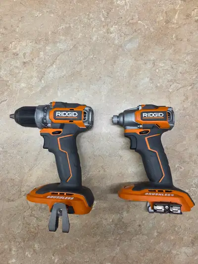 Ridgid Drill and Impact Driver 18V, View more