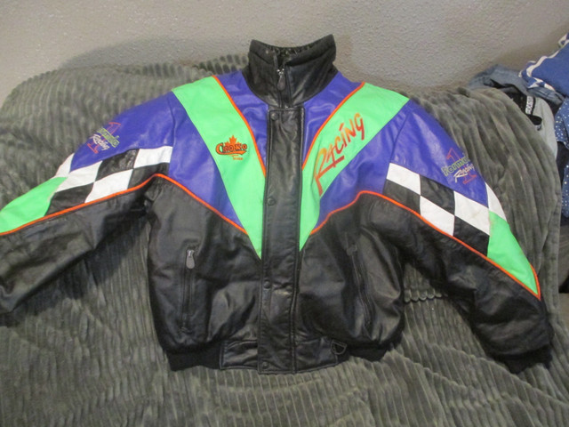 Vintage Formula 1 Racing Leather Jacket Winter Snowmobile in Men's in City of Toronto