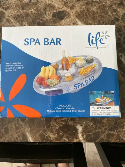 Inflatable spa bar