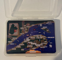 Carte a jouer Carte partielle du Québec Made in Taiwan 1970s-80s