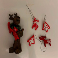 Christmas Tree Ornaments Moose Outdoorsy Holiday Home Decor