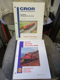 1996 - 1998 CPR CANADIAN PACIFIC CROR OPERATING RULE BOOKS $5 EA