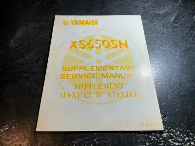 1981 Yamaha XS650SH Motorcycle Service Manual XS650 Special, View more