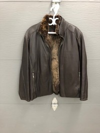 MANTEAU D'HIVER POUR HOMME EN  CUIR OSCAR LÉOPOLD