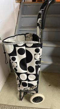 Shopping bag with wheels 