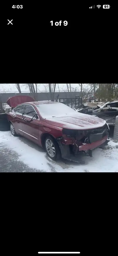 2014 Chevrolet Impala LTZ —Parting out !!!! — 2.5L 4 cylinder ~motor is defective~ Sold-Front bumper...