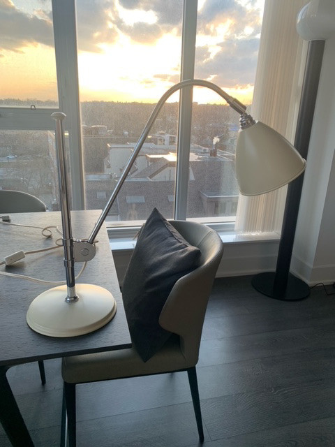 BY GUBI BESTLITE BL1 TABLE DESK LAMP OFF WHITE CHROME in Indoor Lighting & Fans in City of Toronto - Image 3