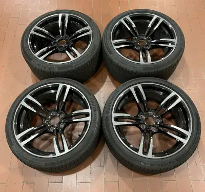 Hello. Selling a set of OEM 437M rims with Continental ContiSportContact 5P tires. Staggered setup:...