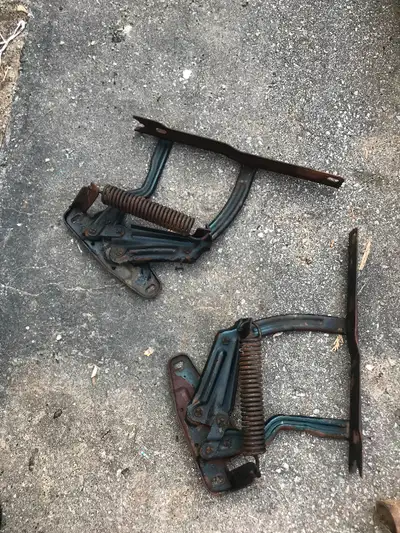 Camaro and Firebird 2nd Gen ••PARTS•• 81 down hood hinges $80.pair•• 14” rally rims $200.for 4- fits...