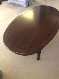 Coffee Table an  two matching end tables . Solid wood excellent