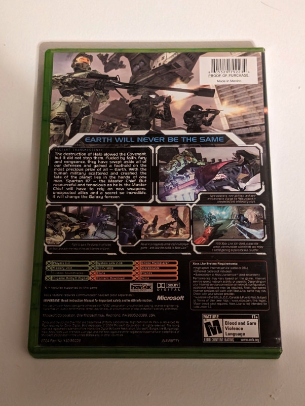 Halo 2 (Xbox) (Used) in Older Generation in Kitchener / Waterloo - Image 2