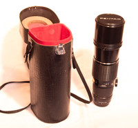 SMC Pentax M 400mm F5.6 Telephoto Lens w/case.