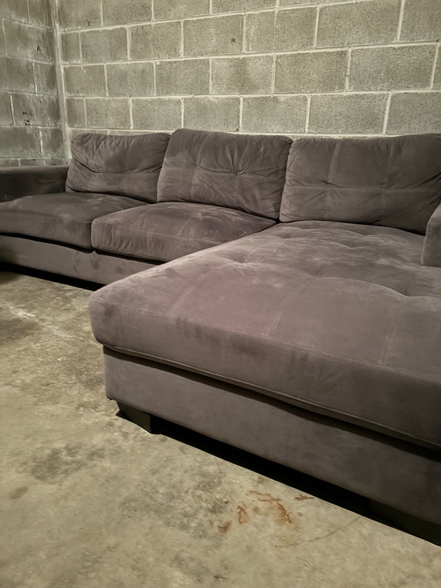 Grey sectional (will deliver) in Couches & Futons in Ottawa