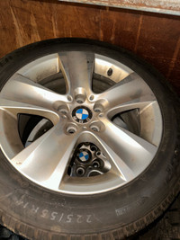 225/55R17: BMW rims with Dunlop winter tires