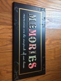 Wooden Memories Sign/Picture