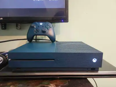 Microsoft Xbox One S Deep Blue Edition, View more
