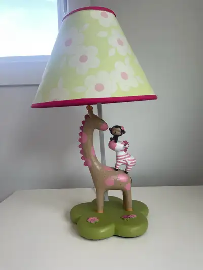 Kids Giraffe & Zebra Themed Table Lamp, View more