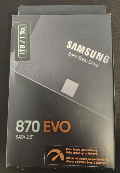 Samsung 870 EVO 1 To SSD SATA 2.5" – Neuf / Jamais utilisé, View more