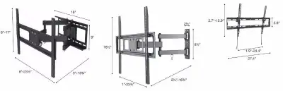 Supports Universelle Murals Fixes, Inclinables, Articulés - NEUF, View more