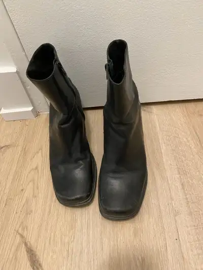 Women’s Black Leather Boots, View more