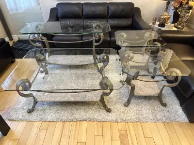 Coffee table, 2 end tables & console table…ONLY $490 FOR ALL 4, View more