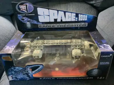 For sale is a Product Enterprise 12” Space 1999 Eagle Freighter New in box. $175