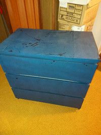 MALM 3-drawer chest painted to navy but you can remove it 3