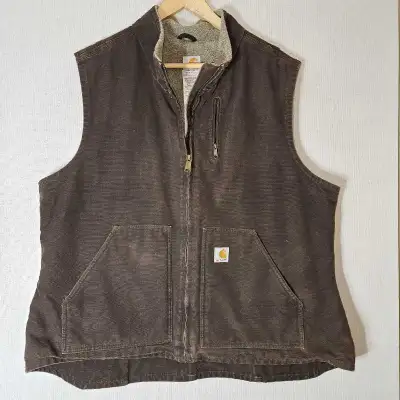 Carhartt Women's Vest Dark Brown 2XL regular Sherpa lined, View more