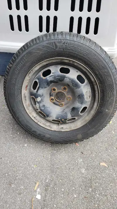 Got 4 Winter Tires from 2013 toyota corolla 4x toyo observe gsi 5 195 65 r15 5x100 bolt pattern Few...