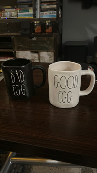 Two Quirky, XLarge Rae Dunn Mugs