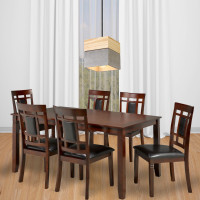 New Sleek Wooden Dining Table Set for 6 Person Sealed Pack Sale