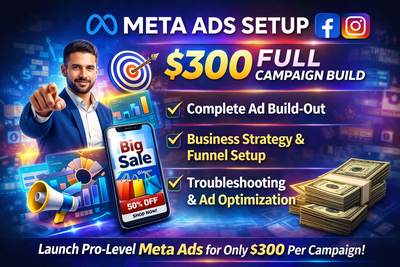 Meta Ads Setup — $300 Flat Rate Premium Quality, View more