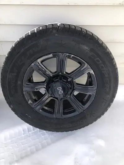 18” Snow tire / Rim set Fits Ram 1500 DT new body, 6 bolt Cooper Discoverer Snow Claw 275/65/18 65-7...