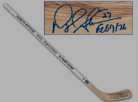 Daryl Sittler Signed 10 Point Game Stick - AjSports 