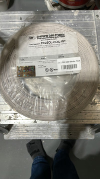 ELECTRICAL WIRE 22/2 SD 500 WHITE SBA